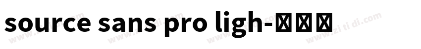 source sans pro ligh字体转换